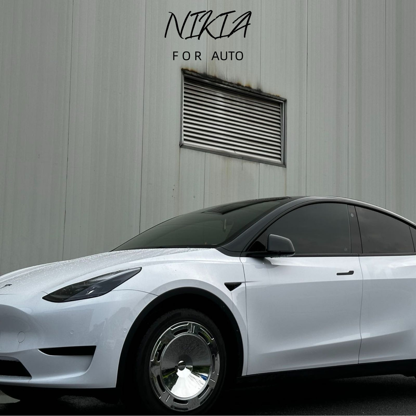 Fit for Tesla ModelY-Bright Metal Silver